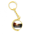 thumbnail image 1 of Lotus y el atardecer Anillo de oro de metal llavero llavero, 1 of 3