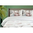 thumbnail image 2 of Ambesonne Bear Duvet Cover Set, Pastel Colored Teddies Pattern, King, Soft Blue Blush and Coconut, 2 of 4