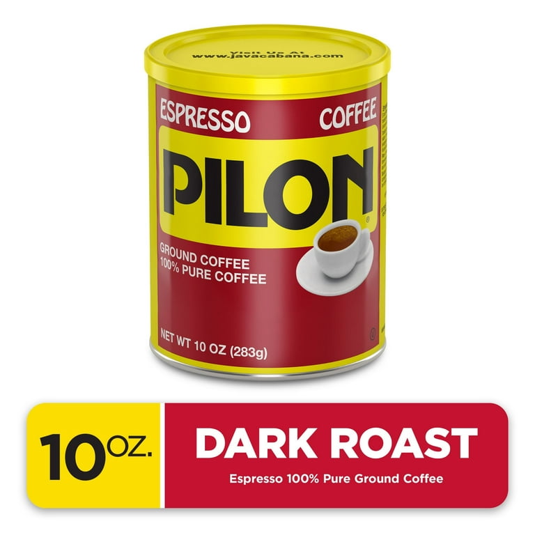 Caf Pilon Espresso Ground Coffee, 10-Ounce 