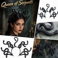 thumbnail image 3 of Halloween Medusa Snake Headband Gothic Themed Accessory for Halloween Party Supplies for Themed Events and Gatherings, 3 of 3