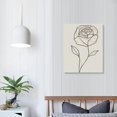 thumbnail image 3 of Nawypu  Black White Botanical Flower Canvas Wall Art,  Modern Floral Sketch Drawing Poster, Minimal Line Plant Pictures Painting Wall Decor for Living Room Bedroom, 3 of 4