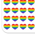 thumbnail image 2 of Rainbow Pride Gay Lesbian Contemporary 1/2" (0.5") Heart Shaped Planner Calendar Scrapbook Craft Clear Stickers, 2 of 6