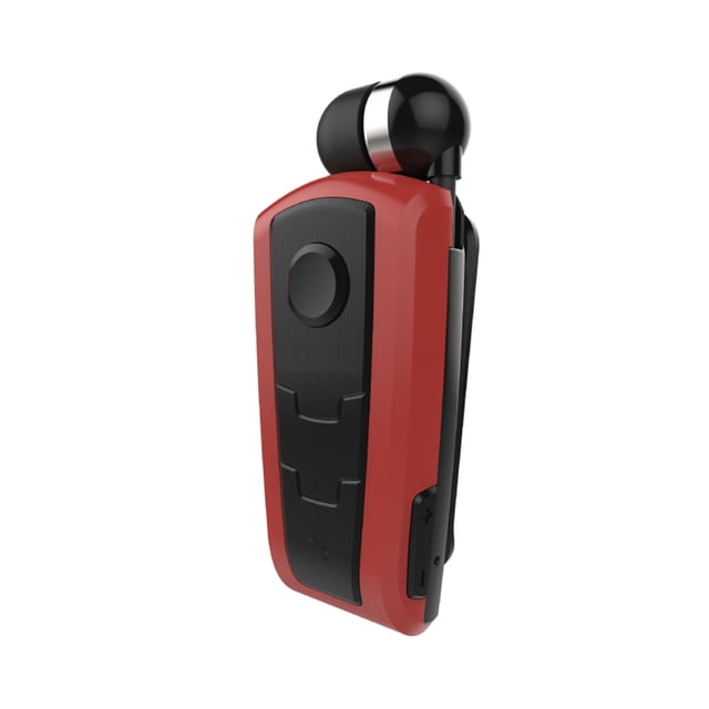 Auricular Monstrate Recordatorio de llamada Clip-on manos libres con micrófono rojo