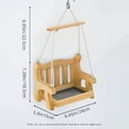 thumbnail image 2 of Wooden Hanging Bird Feeder Stand for Outside, Garden, Yard, Patio Decorative Chair Feeder, Hummingbird Feeding Station, Outdoor Bird Lover Easter Gifts & Garden Easter Decor, 9*7*6in, Colorful, 2 of 8