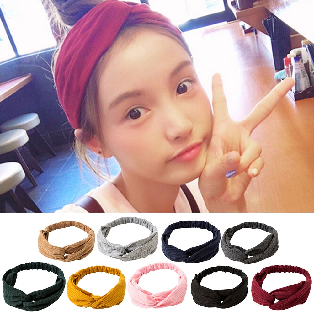 Details about   Women Hairband Cross Knotted Headwrap Hair Hoop Head Hoop Party Hair Accessories 
