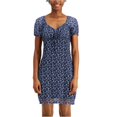 thumbnail image 1 of Vestido de muÃ±eca Planet Gold con lazo en la parte delantera azul XX-Small, 1 of 2