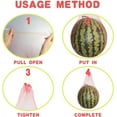 thumbnail image 5 of Triani 50Pcs Melon Hammock Melon Nets 15.7 Inch Reusable Cantaloupes Hanging Mesh Bag with Drawstring for Watermelon Honeydew Melon Cucumbers, 5 of 7