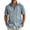 Light Blue, variant on Men's Cuban Guayabera Short Sleeve Shirt Button Down Summer Shirts Plus Size Vintage Printed Loose Fit for Men Regular Fit Vintage Shirt Saffron 3XL