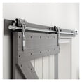 thumbnail image 1 of Système de Porte Coulissante en Acier Inoxydable Adapté pour Porte Simple, Kit de Quincaillerie pour Porte de Grange à Roulettes 4 Types, Facile à Installer, 1 of 7