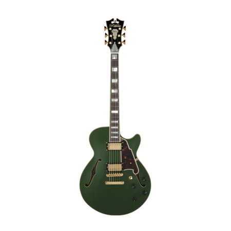 D'Angelico Deluxe SS Semi-Hollow Electric Guitar - Matte Emerald