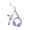 Purple Hanging rope, variant on Stylish Music Note Keychain Trendy Headphone Design Bag Charm For Music Lovers