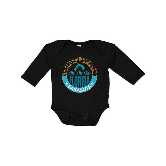Inktastic Sarasota Florida Vacation Travel Boys or Girls Long Sleeve Baby Bodysuit