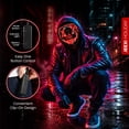 thumbnail image 4 of 2 PACK! Halloween LED Mask, Scary Glow LED Face Light Up Masks with 3 lighting Modes & El Wire for Costume & Cosplay Masquerade Party Adjustable & Eco-Friendly Material for Men Women Kids, 4 of 13