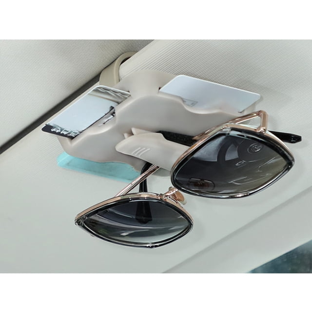 Car Sunshade Card Clip Plastic Holder Multifunctional Storage Box Parking Card Organizer Safe & Convenient Access Durable Design