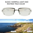thumbnail image 4 of Gafas cuadradas sin marco retro, dulces y frescas, modernas, Y2K, para chica, hechas de metal, 4 of 5
