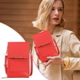 thumbnail image 5 of CHENjy Anti Theft Touchscreen Phone Crossbody Bag, PU Leather Wallet Purse with Blocking Card Slots, Small Travel Shoulder Bag for Women, Everyday Organizer, Red, 5 of 7