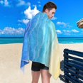 thumbnail image 4 of Coolnut Beach Towels Ocean Blue Beach Camping Towels Sand Free Beach Towel, 30"x60" Large Beach Towels Quick Dry Bath Travel Towels Pool Yoga Beach Mat for Men Women, 4 of 6