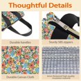 thumbnail image 4 of Pioneer Flower Floral Print Pattern Insulated Lunch Bag for Women Men, Large Portable Soft Cooler Tote, Thermal Food Storage Bag with Pearl Cotton, 8.66L, 8.75"x5.75"x9.5", 4 of 5