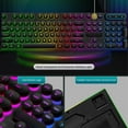 thumbnail image 3 of Mechanical Keyboard, 104 Keys USB Wired Keyboard with Colorful Backlit, Waterproof Plug and Play Computer Keyboard with Round Keycaps for Family Office Editing, 3 of 7