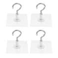thumbnail image 2 of GOOHOCHY 4 ganchos adhesivos resistentes para techo, para plantas, sin taladros, luces y decoraciones., 2 of 8