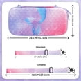 thumbnail image 4 of RHOTALL Étui de Transport Violet pour Nintendo Switch OLED, Étui de Rangement Mignon pour Accessoires Switch OLED avec Étui Rigide de Protection, Protecteur d'Écran, Bandoulière Ajustable, 4 of 7