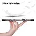 thumbnail image 4 of Allytech iPad Air 5 4 10.9" Case, iPad Air 5th 4th Generation Case 2022/2020, Ultra Slim Fit Shock Proof Trifold Stand Support Pencil Charging Protective Case Cover for Apple iPad Air 5 4,Eiffel Tower, 4 of 9