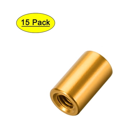 M3x10mm Round Aluminum Standoff Column Spacer Female Golden Tone for FPV Quadcopter RC Multirotors Parts DIY 15 Pcs