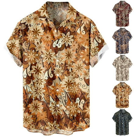 

Boys Aloha Beach Shirt & Top Print Retro Clothes Regular & Big Man Sizes