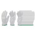 thumbnail image 3 of 12 piezas de guantes de trabajo de algodón, forros para herramientas de jardinería, guantes suaves para jardín 550g verde, 3 of 9