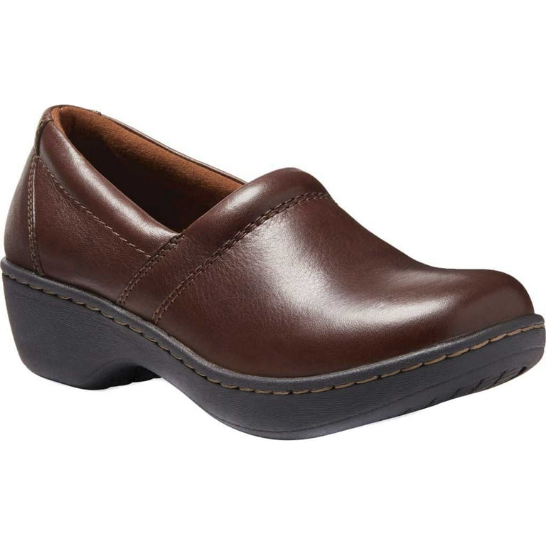 Women s Eastland Constance Clog Brown Leather 8.5 W