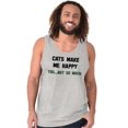 thumbnail image 5 of Cats Make Me Happy You Not So Much Tank Top T Shirts Men Women Brisco Brands S, 5 of 6