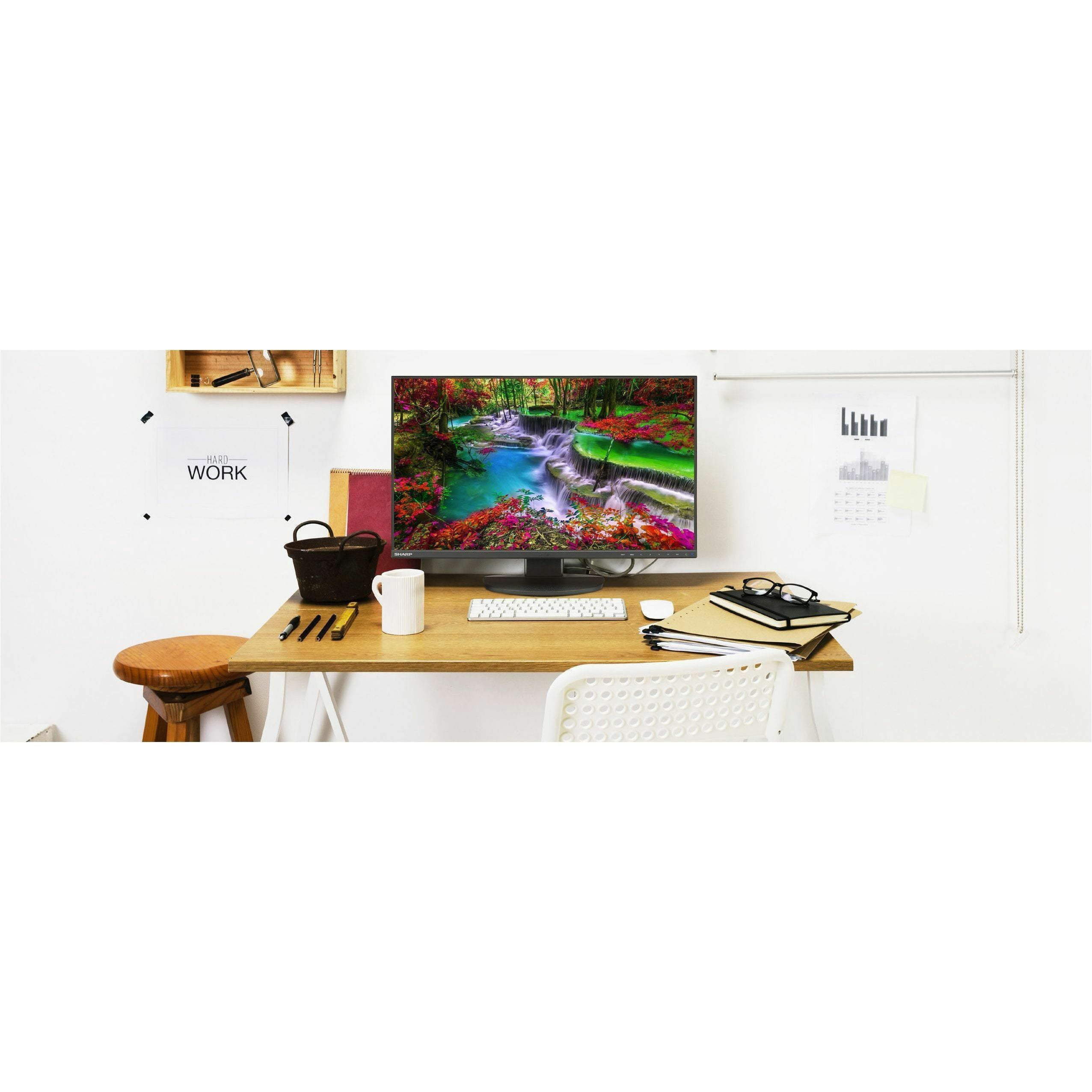 Sharp MultiSync DD-EA242W 24" Class WUXGA LED Monitor - 16:10 - Black - 24" Viewable - In-plane Switching (IPS) Technology - LED Backlight - 1920 x 1200 - 16.7 Million Colors - 300 Nit - 6 ms - 62 ...
