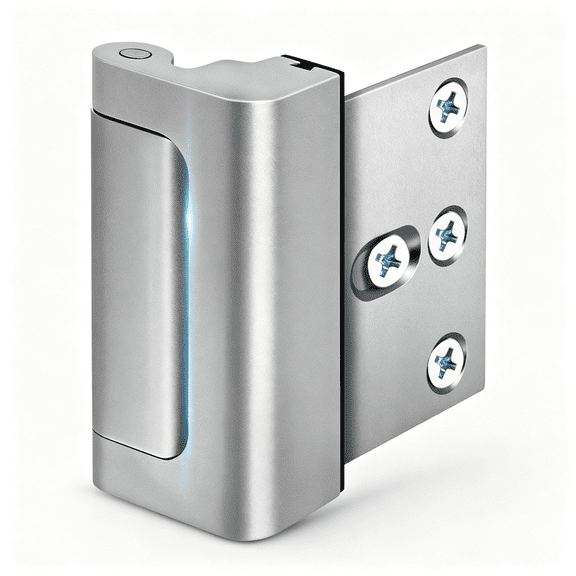ZHZFKQ Home Security Door Lock for Kids Safety, Childproof Reinforcement Latch for Front Door Withstand 800 Lbs for Inside Swinging Doors, Metal Child Safety Lock Defend Home