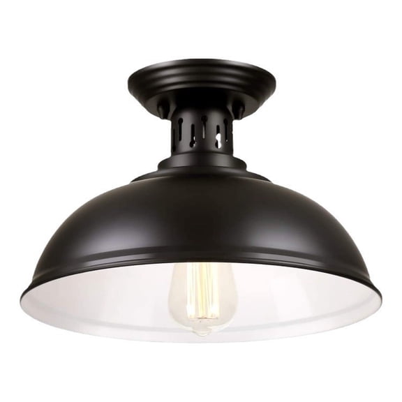 Semi Flush Mount Ceiling Light Fixture,  Metal Shade  Ceiling Light for Entryway, Hallway, Dining Room, Storage Room, Cafe