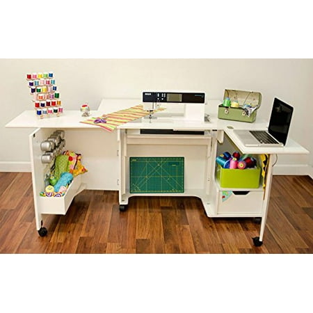 Arrow 62031 Sewing And Serger Cabinet In White