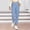 Blue, variant on Women's High Rise Jogger Pants, Allover Vertical Stripe Print, Drawstring Waist and Side Pockets for Movie Night Relax in Fall Winter Black M