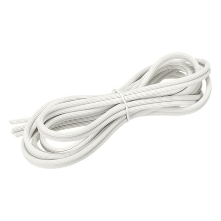 Uxcell 5M/16.4Ft Silicone Window Screen Spline Sealing Strip, 5mm OD White