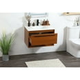 thumbnail image 4 of 30 inch single bathroom vanity in teak with backsplash, 4 of 10