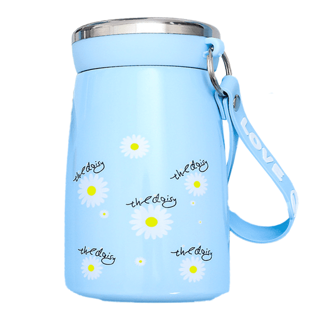 Taza de agua termo de Margarita pequeña, taza portátil para estudiantes masculinos y femeninos