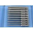 thumbnail image 3 of TEMO 11 pc Torx Screwdriver Insert Bit Set 6 point T6-T40 Round Shank 1/4 Inch Hex End 3 Inch Length, 3 of 4