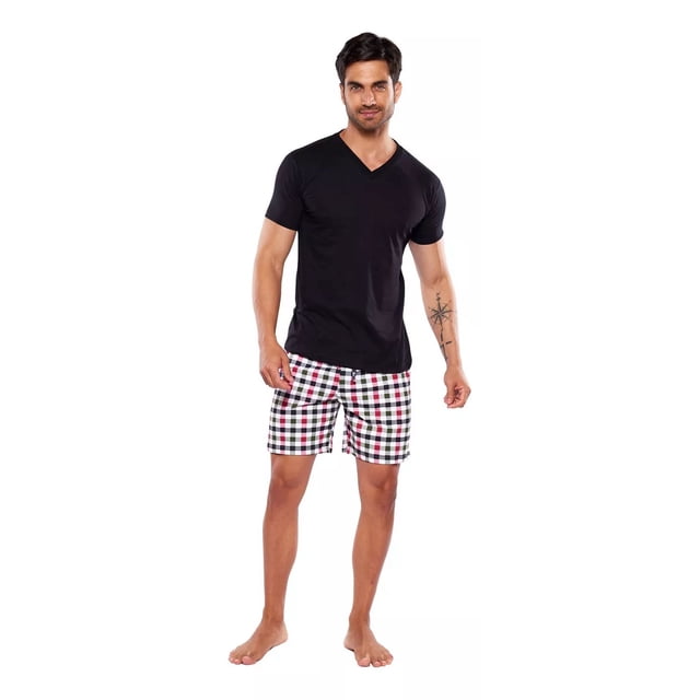 Pijama Para Hombre Alfani Urban, Conjunto Playera Y Bermuda