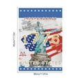thumbnail image 3 of Boovnll 4th of July Garden Flag, 12x18" Red White Blue Double Sided Garden Flags Memorial Day Garden Flag for Outdoor, Yard, Garden, Independence Day Watercolor Decor, 4th of July Decorations, 3 of 6