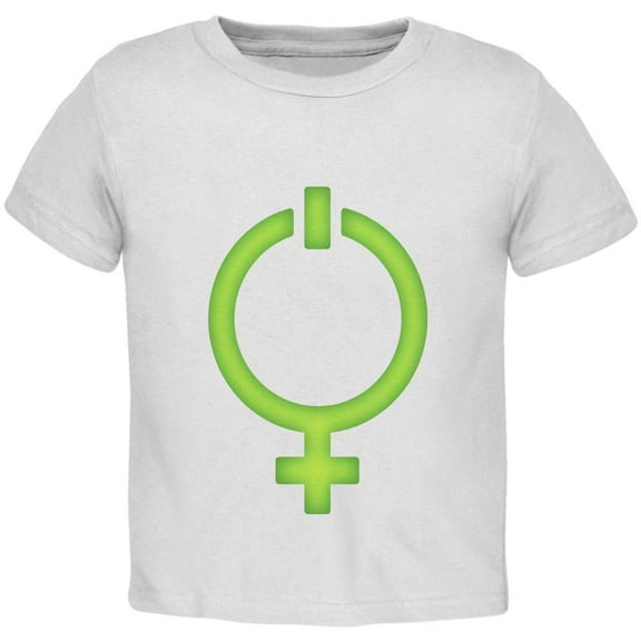 Feminism Girl Power Symbol Toddler T Shirt White 2T