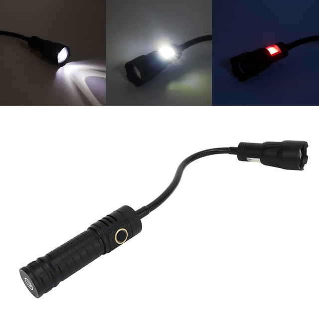 Linterna LED Flexible, Luz Lateral COB Luz De Antorcha Magnética LED Con Zoom Para Máquinas Herramientas