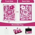 thumbnail image 7 of Lahome 8'x10' Outdoor Beach Rug - Waterproof Reversible Plant Mat,Portable Lightweight Carpet for Backyard, Deck & Park (Pink), 7 of 7