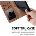 thumbnail image 3 of Compatible with Samsung Galaxy A51 5G Wallet Case, Galaxy A51 5G Case Leather with Card Holder Magnetic Kickstand Wrist Strap Flip Shockproof Case for Samsung Galaxy A51 5G Life Tree Browm, 3 of 14