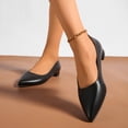 thumbnail image 2 of hopeusnice Women's Shoes Plus Size Available Low Heel Block Heel Stylish Look For Modern Fashion Needs Black 42, 2 of 9