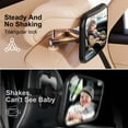 thumbnail image 4 of Baby Car Mirror for Baby Car Seat Safely Mirror Hook Clip Design for Rear Facing Infant Newborn 360° Rotation Baby Backseat Mirror with Wide Clear View, Shatterproof, Easy Install, 4 of 7