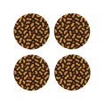 thumbnail image 1 of Vsdgher Peanuts5 Print Leather Coasters for Drinks, Durable Drink Coasters 4 Set for Tabletop Protection, Luxurious Home Décor and Housewarming Gift-Round Shape, 1 of 6