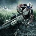 thumbnail image 2 of Huhudde Motorbike Motorcycle Off-Road Riding Goggles Glasses With Face Mask Open Face Helmet, 2 of 8